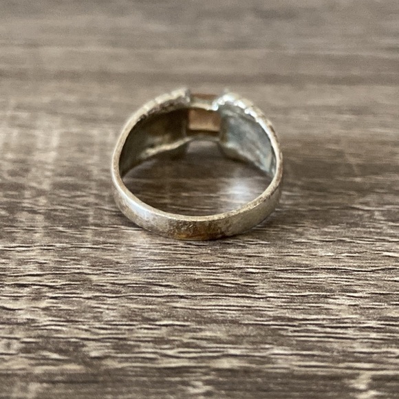 Gorgeous topaz marcasite ring size 9 sterling silver 925 sparkly bling vacation - Picture 6 of 12